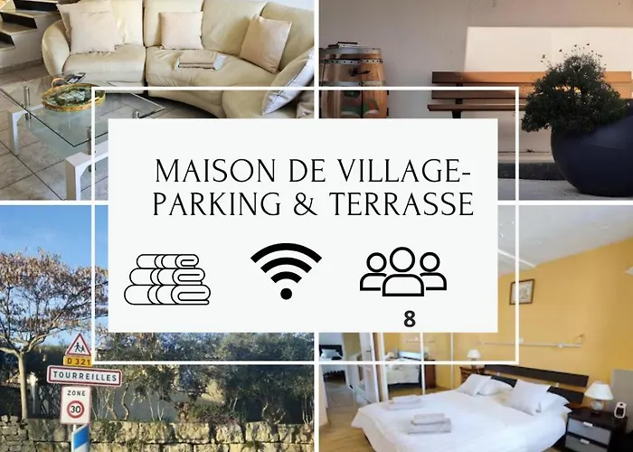 Charmante Maison De Village 8 Personnes Avec Parking Gratuit Сasa de vacaciones Tourreilles